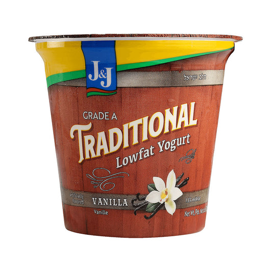 J & J Traditional Lowfat Vanilla Yogurt 6 oz