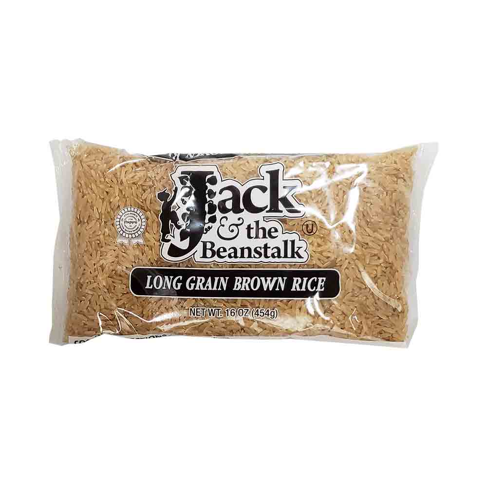 Rock Jack Rice Jack & The Beanstalk Long Grain Brown Rice 16 oz – MGKGlattKosher