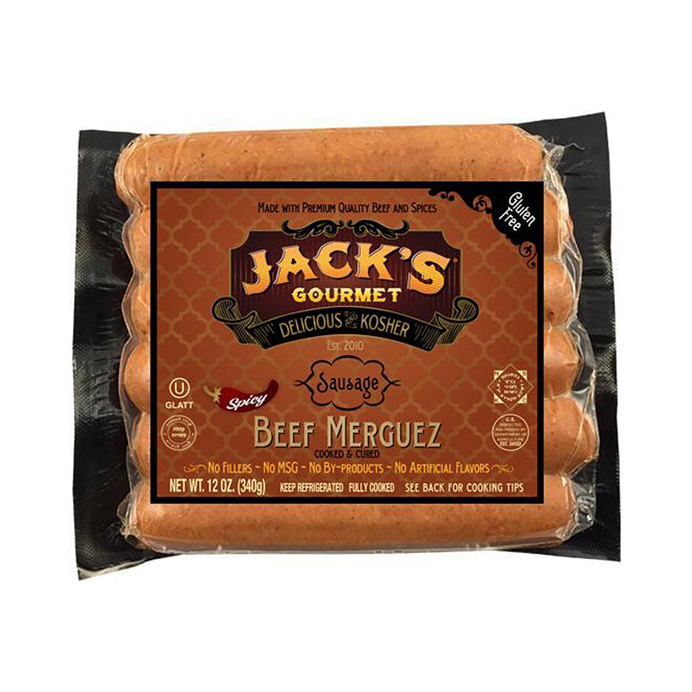 Jack's Gourmet Beef Merguez Sausage 12 oz