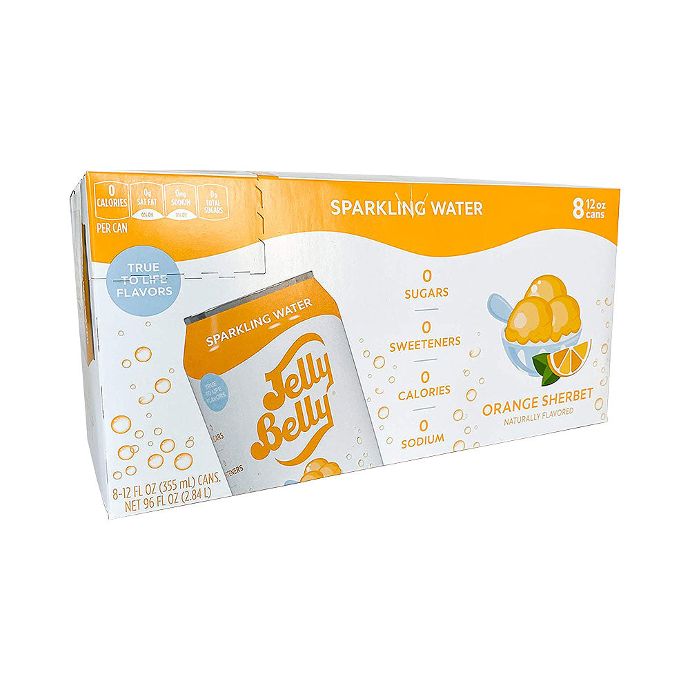 Jelly Belly Orange Sherbet Sparkling Water 8 pk