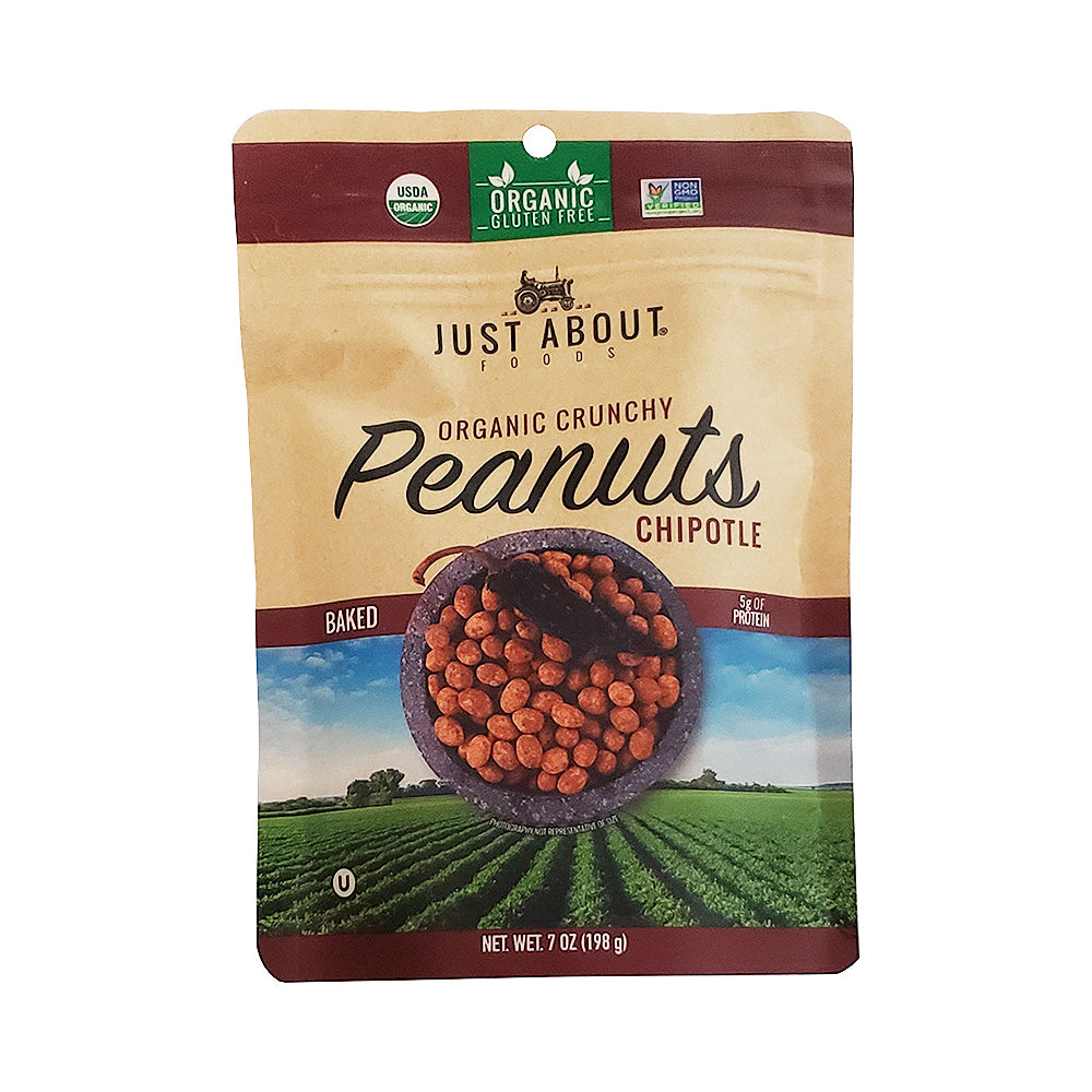 Just About Food Organic Crunchy Peanuts Chipotle 7 oz