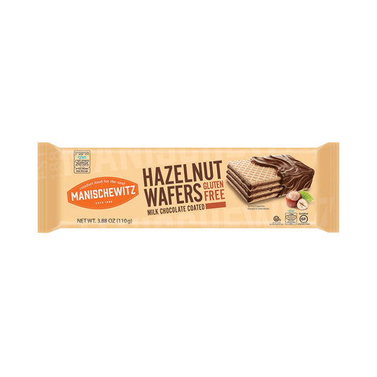 Manischewitz Hazelnut Wafers Milk Chocolate Coated Gluten Free 3.88 oz