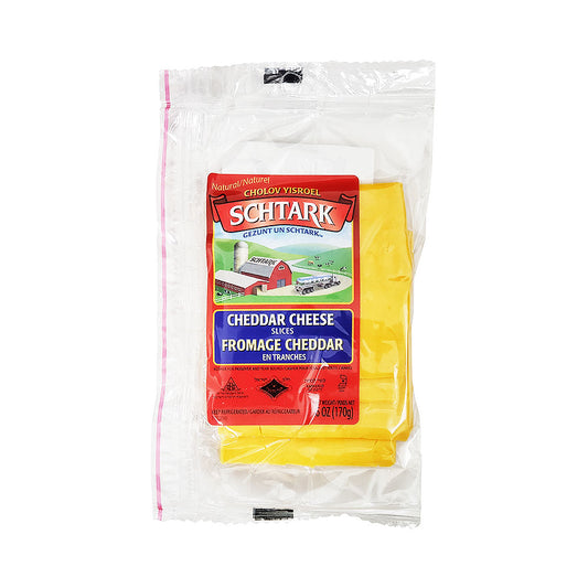 Schtark Sliced Yellow Cheddar Cheese 6 oz
