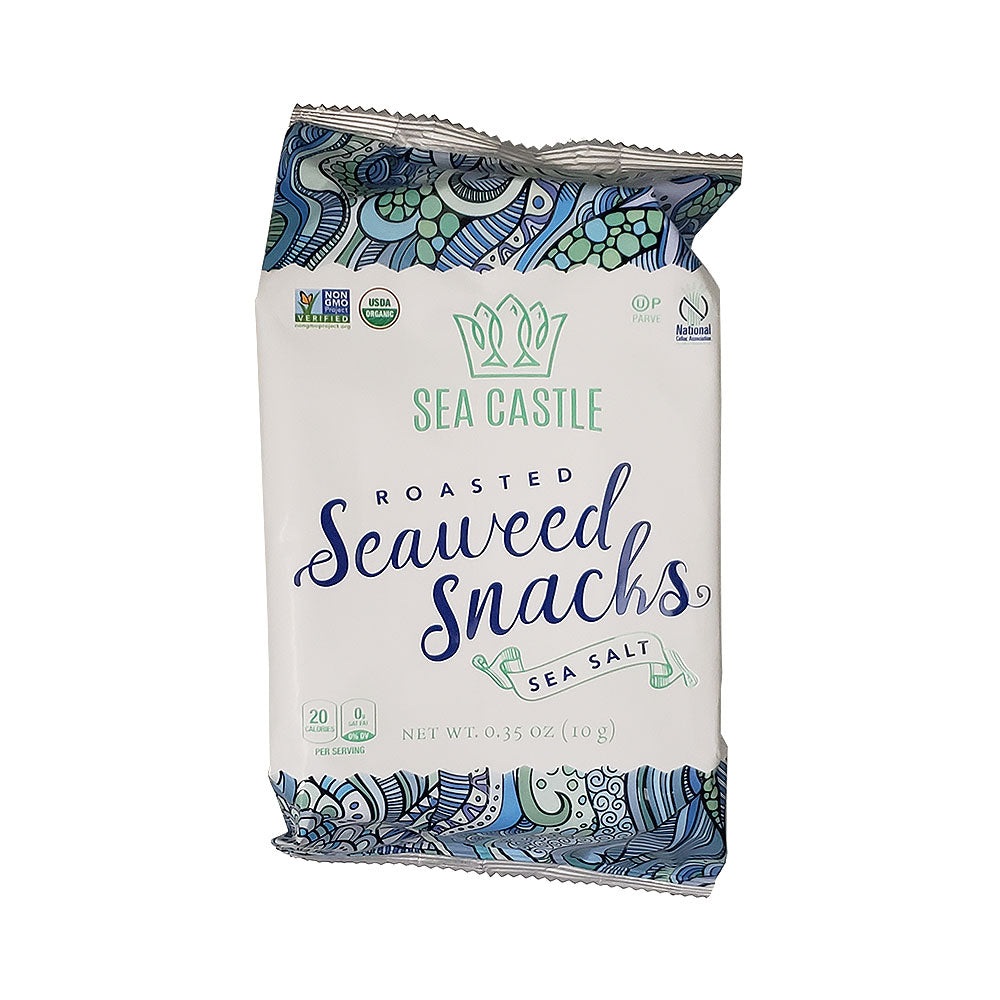 Sea Castle Organic Seaweed Snacks Sea Salt  0.35 oz