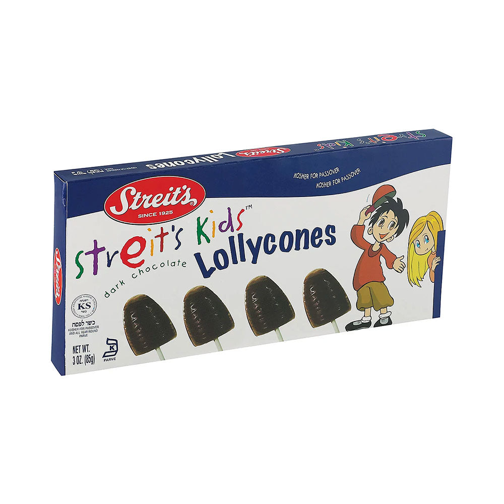 Streit's Kids Dark Chocolate Lollycones 3 oz