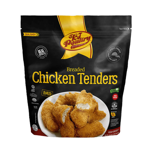 KJ Poultry Breaded Baked Chicken Tenders 2 lb