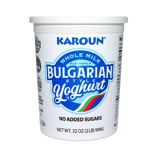 Karoun Whole Milk Bulgarian Style Yoghurt No Added Sugrs 32 oz