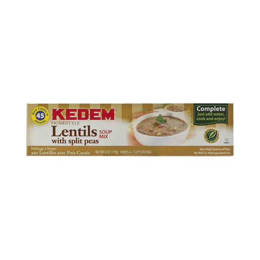 Kedem Lentils With Split Pea Soup Mix 6 oz