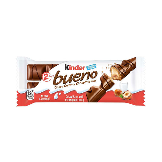 Kinder Bueno 2 Crispy Wafer With Creamy Nut Filling 1.5oz