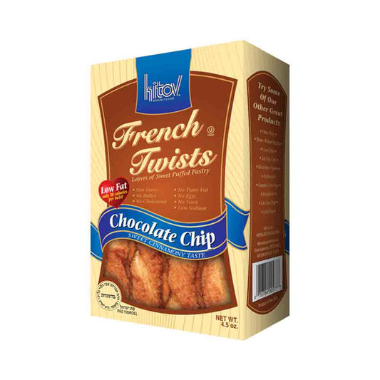 Kitov Chocolate Chip Sweet Cinnamony Taste French Twists Low Fat 45 oz