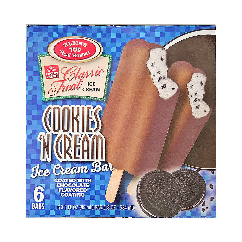 Klein's Classic Treat Cookies 'n Cream Ice Cream Bar 18 oz
