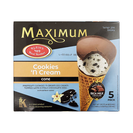 Klein's Maximum Cookies 'n' Cream Ice Cream Cone 20.3 oz