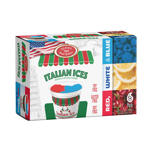 Klein's Real Kosher Italian Ices Red, White and Blue 36 oz