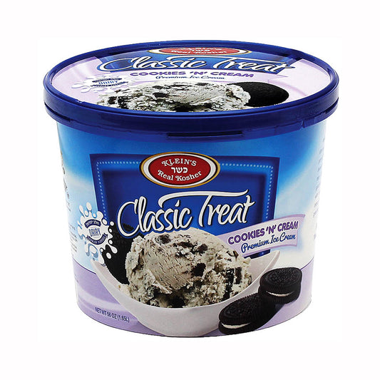 Klein's Classic Treat Cookies 'N Cream Dairy Ice Cream 56 oz
