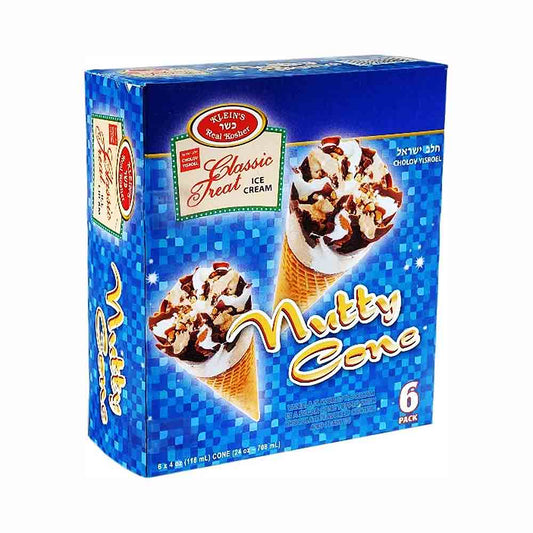 Klein's Classic Treat Nutty Cone Dairy Ice Cream 6 x 4 oz