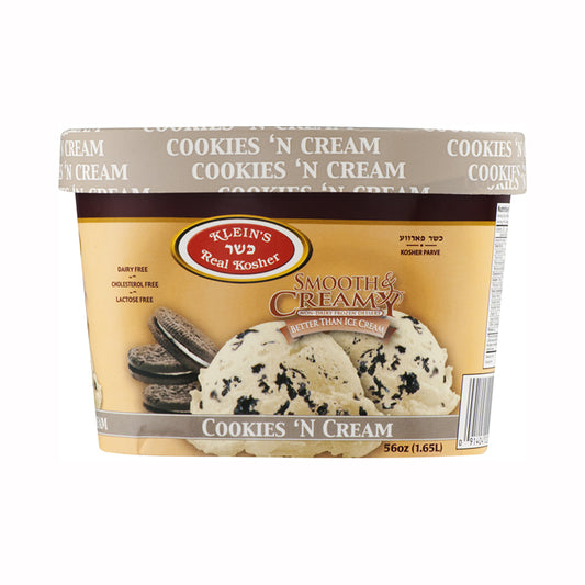 Klein's Cookies "N Cream Parve Ice Cream 56 oz