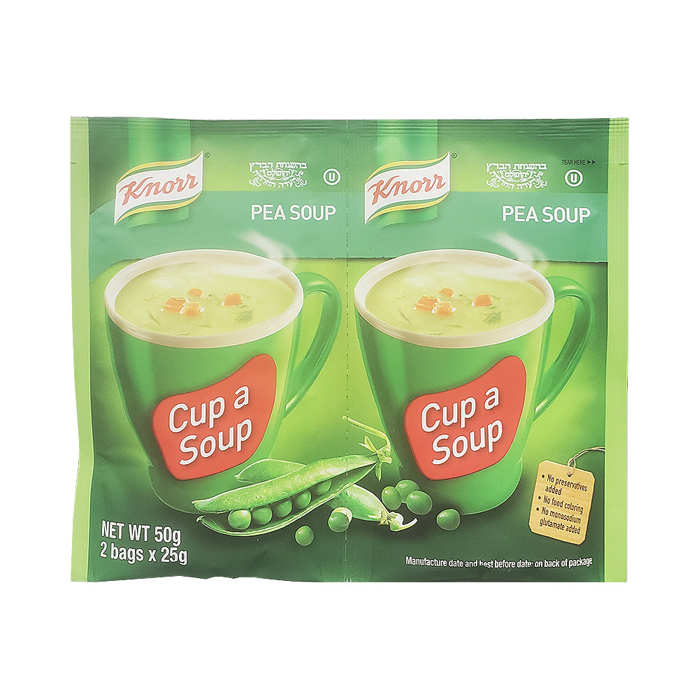 Knorr Cup A Soup Instant Pea Soup 2 x 25gr – MGKGlattKosher