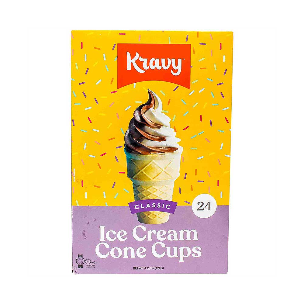 Kravy 24 Ice Cream Cone Cups 4.23oz