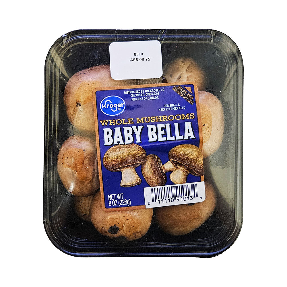 Baby Bella Whole Mushrooms 8oz
