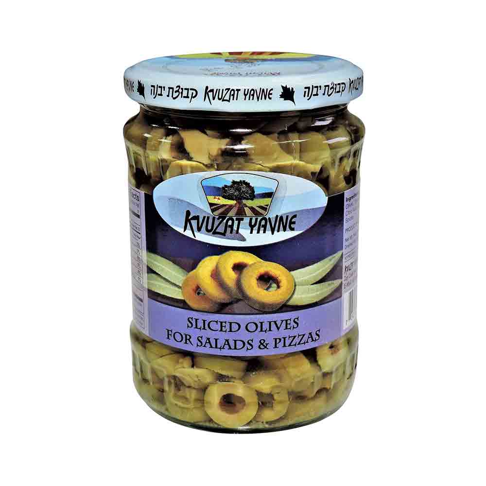 Kvuzat Yavne Green Sliced Olives 580 ml