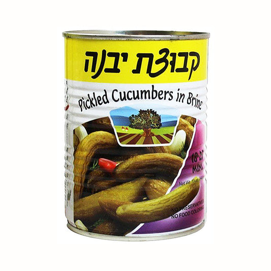 Kvuzat Yavne Mini 18-25 Pickled Cucumbers in Brine 19 oz