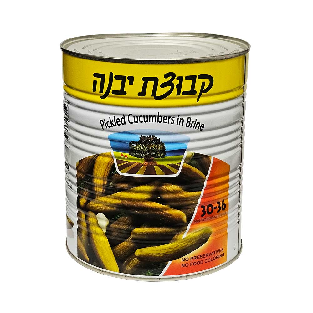 Kvuzat Yavne Pickled Cucumbers In Brine 106 oz