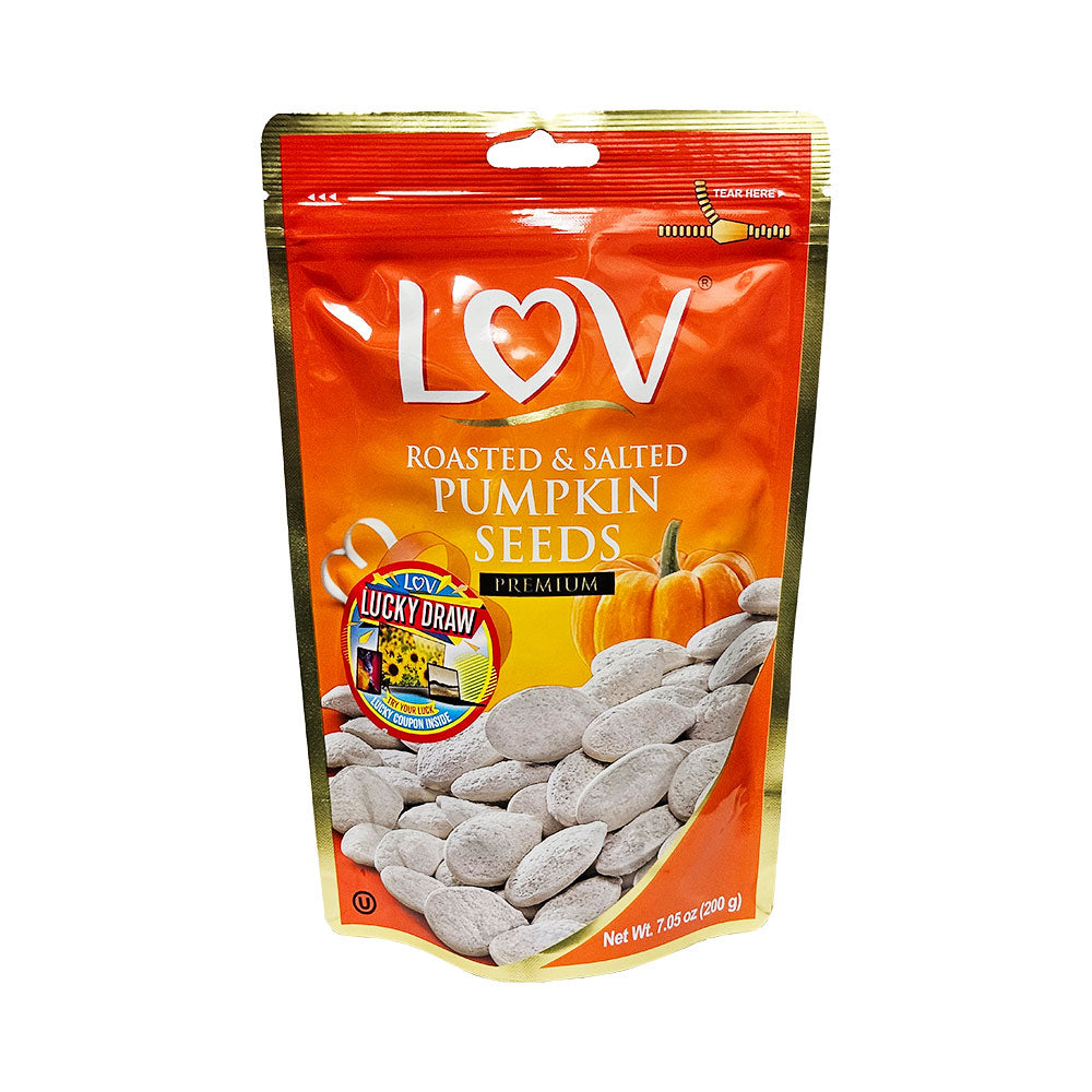 LOV Roasted &amp;  Salted Pumpkin Seeds 7.05 oz