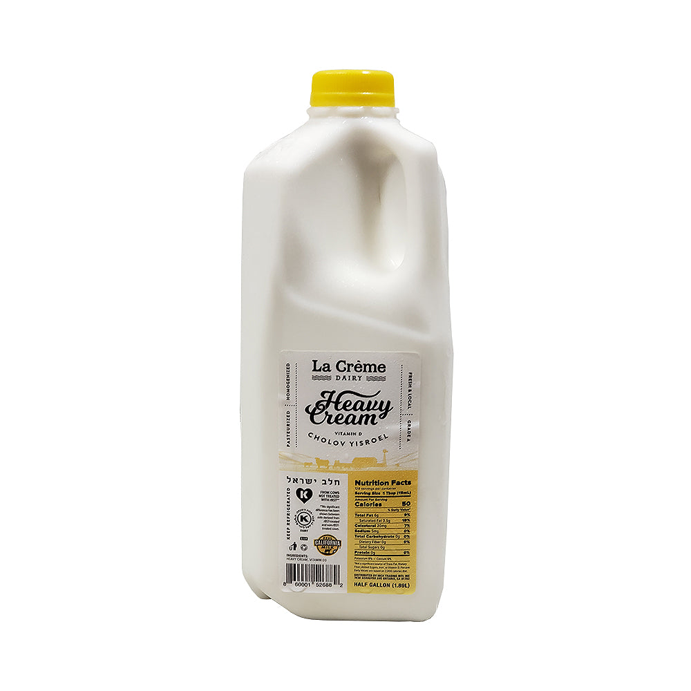 La Creme Heavy Cream Dairy 1/2 Gal