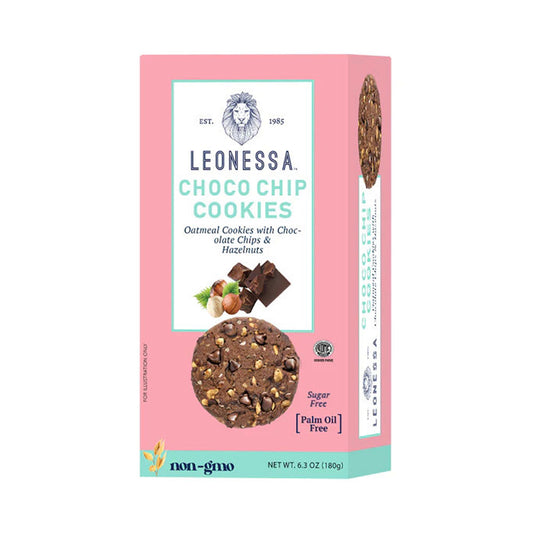 Leonessa Choco Chip Cookies Oatmeal Cookies With Hazelnuts  6.3 oz