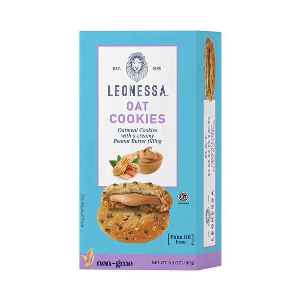 Leonessa Oat Cookies With Creamy Peanut Butter Filling 6.3 oz
