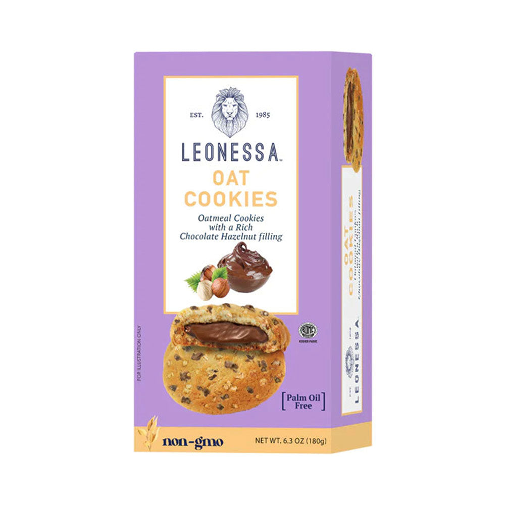 Leonessa Oat Cookies With Hazelnut Filling 6.3 oz