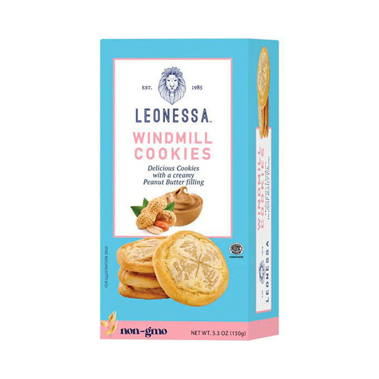 Leonessa Windmill cookies With  Creamy Peanut Butter Filling 5.3 oz