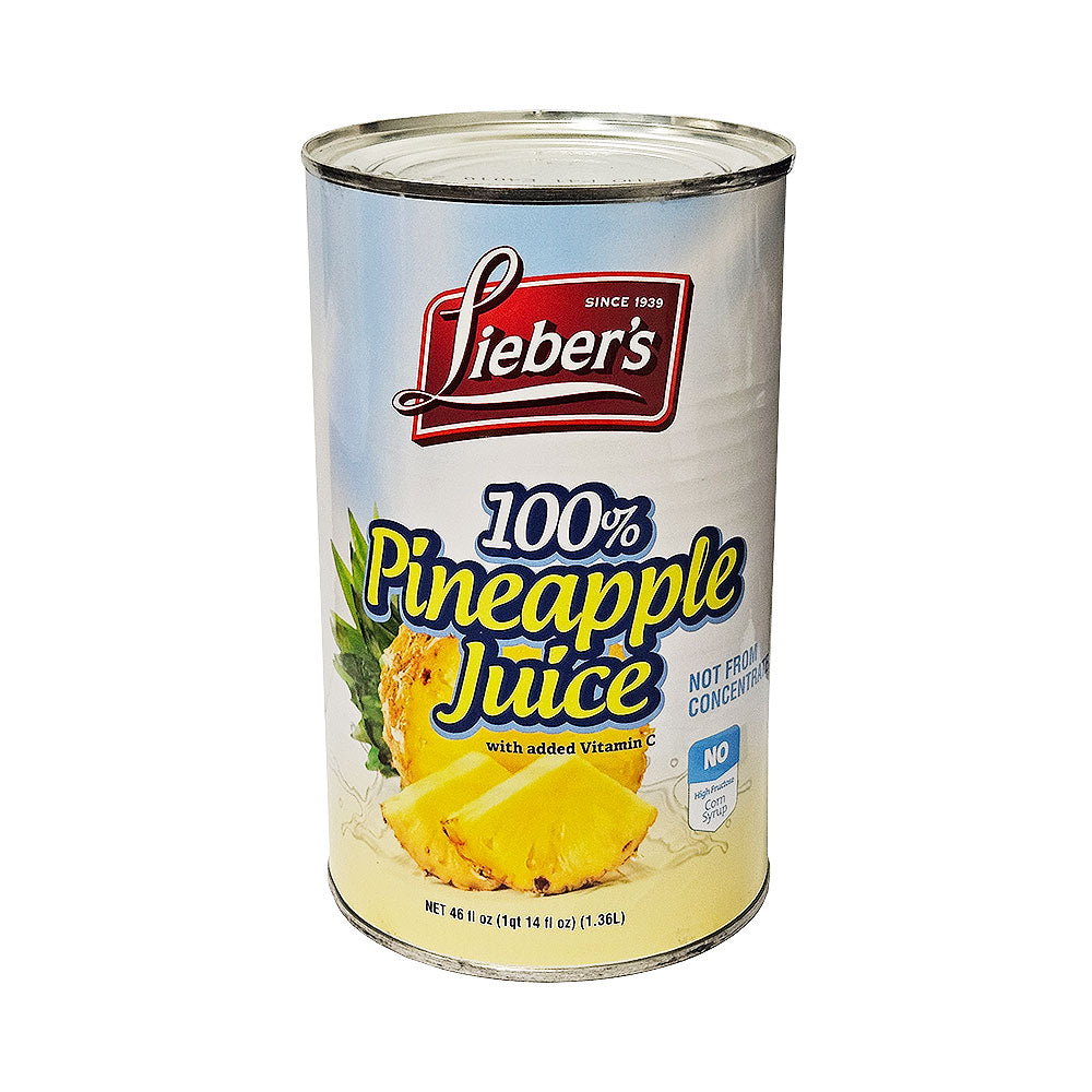 Lieber's 100% Pineapple Juice 46 oz