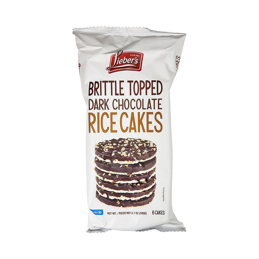 Lieber's Brittle Topped Dark Chocolate Rice Cakes 3.7 oz