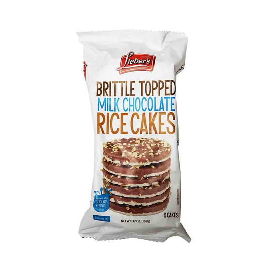 Lieber's Brittle Topped Milk Chocolate Rice Cakes 3.7 oz