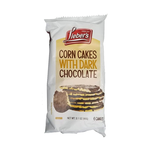 Lieber's Corn Cakes With Dark Chocolate 3.1 oz