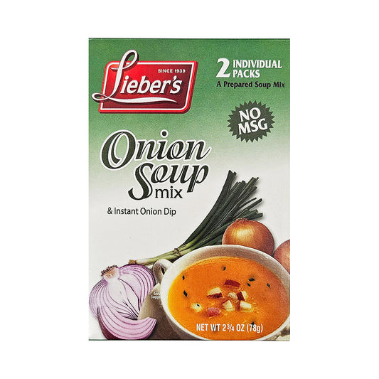 Lieber's Onion Instant Soup &amp; Dip Mix 2.75 oz