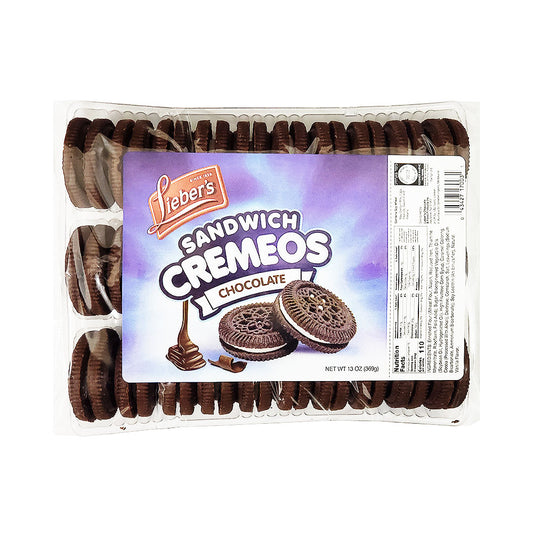 Lieber's Sandwich Cremeos Chocolate 13 oz
