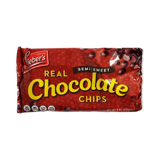 Lieber's Semi Sweet Real Chocolate Chips 9 oz