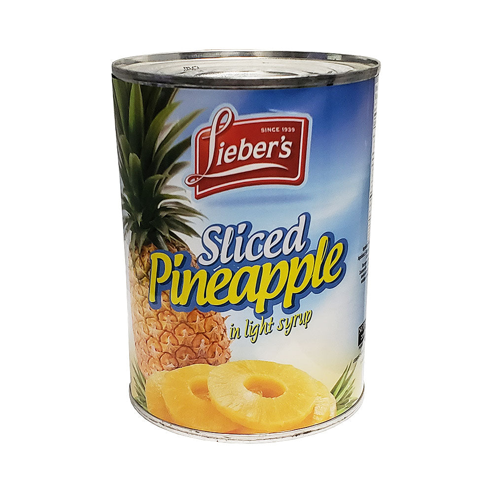Lieber's Sliced Pineapple in Light Syrup 20 oz