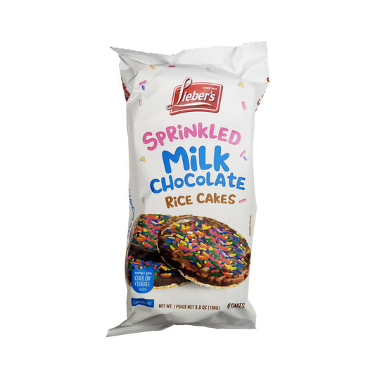 Lieber's Sprinkled Milk Chocolate Rice Cakes 3.8 oz