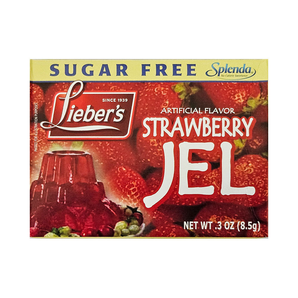 Lieber's Sugar Free Strawberry Jello 0.3 oz