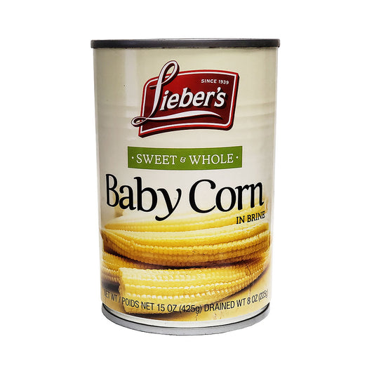 Lieber's Sweet Whole Baby Corn In Brine 15 oz