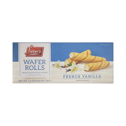 Lieber's Wafer Rolls French Vanilla 2.6 oz