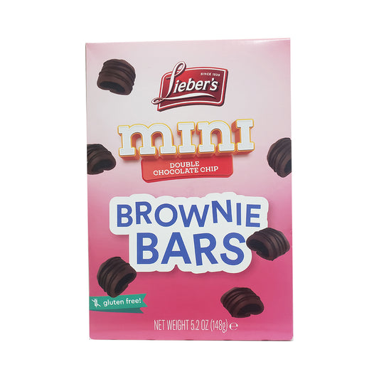 Lieber's Mini Double Chocolate Chip Brownie Bars 5.2 oz