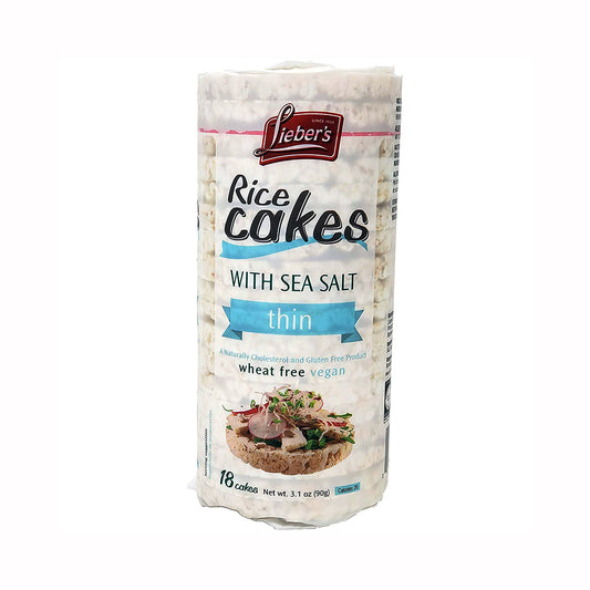 Lieber's Thin Rice Cakes  With Sea Salt 3.1 oz