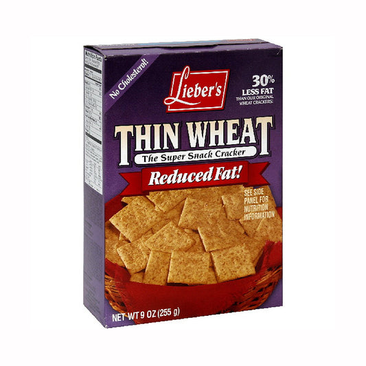 Lieber's Thin Wheat Snacks Reduced Fat 9 oz