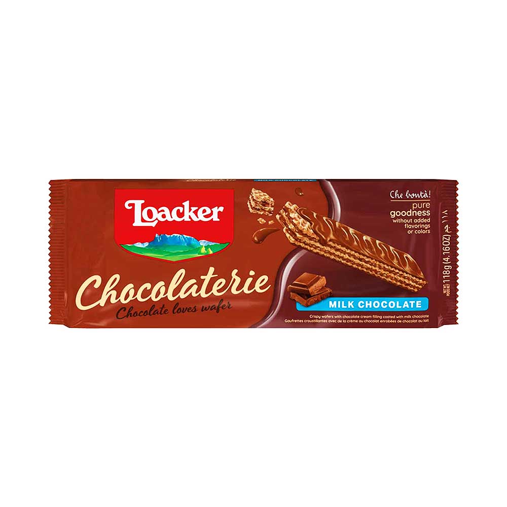 Loacker Chocolaterie Milk Chocolate 118gr