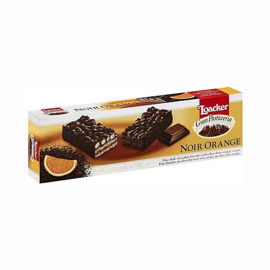 Loacker Dark Chocolate Biscuit With Chocolate Orange Cream 3.53 oz