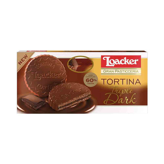 Loacker Gran Pasticceria Tortina Triple Dark 4.41 oz